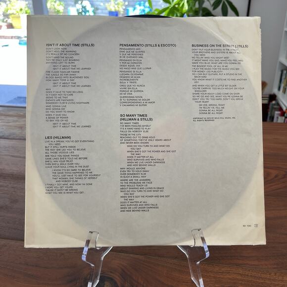 Stephen Stills Manassas Down The Road Vinyl LP 1973 Atlantic SD 7250 - Picture 12 of 13